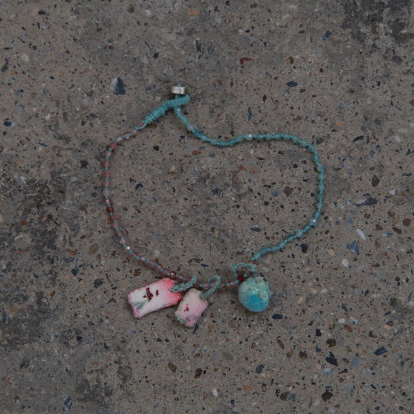 Antomoon Glass Bead and Silk Jewelry Bracelet ATM-Antomoon-3-01-Colorful Palette
